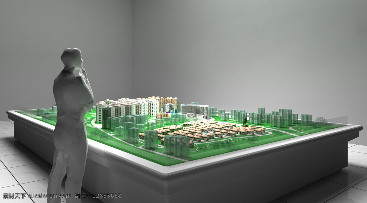 沙盘 建筑 底座 沙盘效果图 房子 3d设计 展示模型