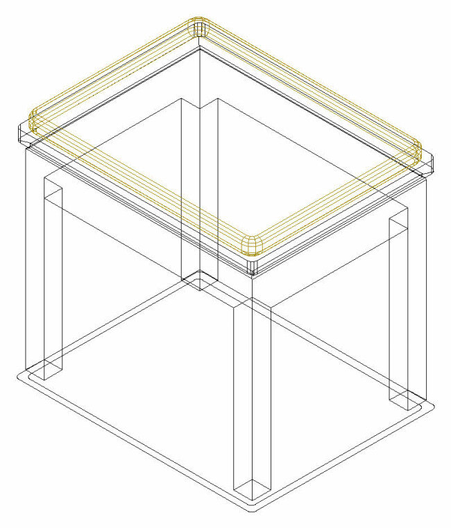 圆角 凳子 3d cad 模型 三维 室内 装饰 装修 矢量 cad素材