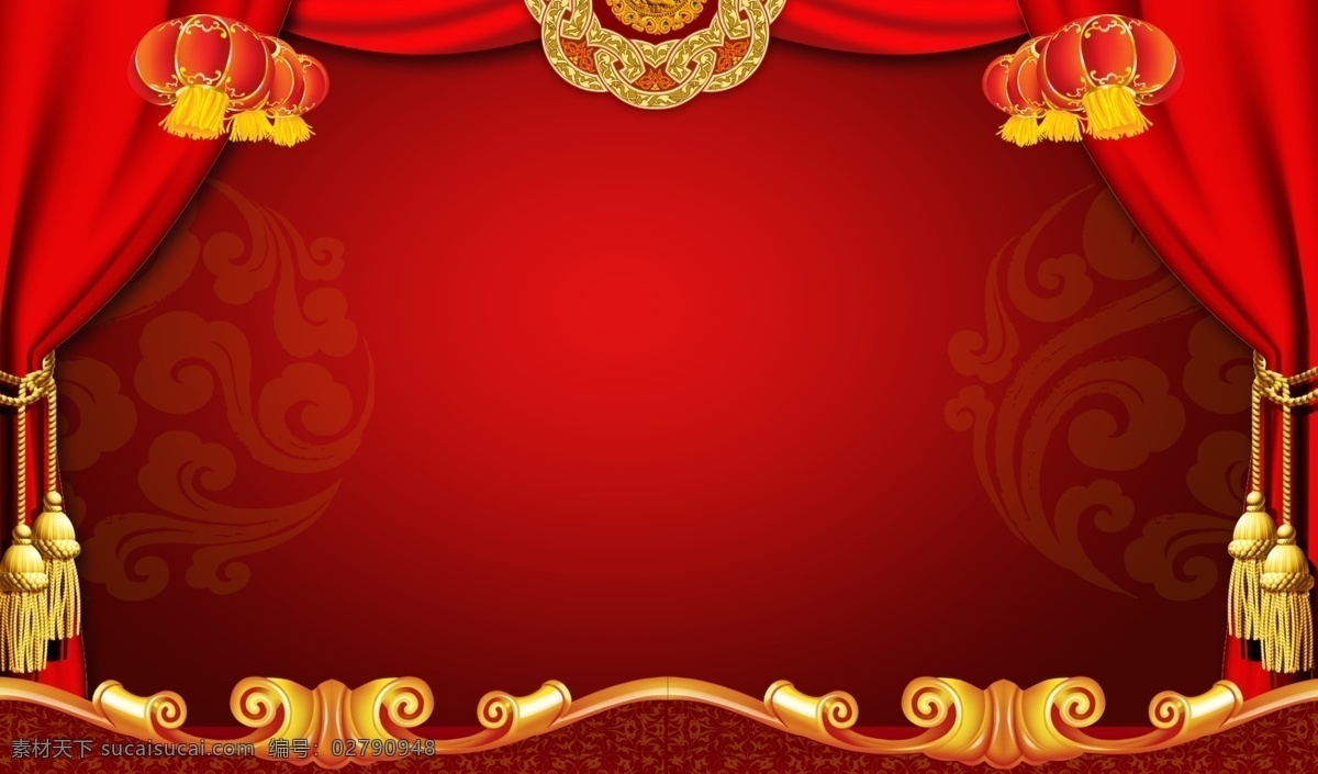 灯笼 红色 喜庆 背景 窗帘背景 古典背景 界面 海报 原创设计 其他原创设计
