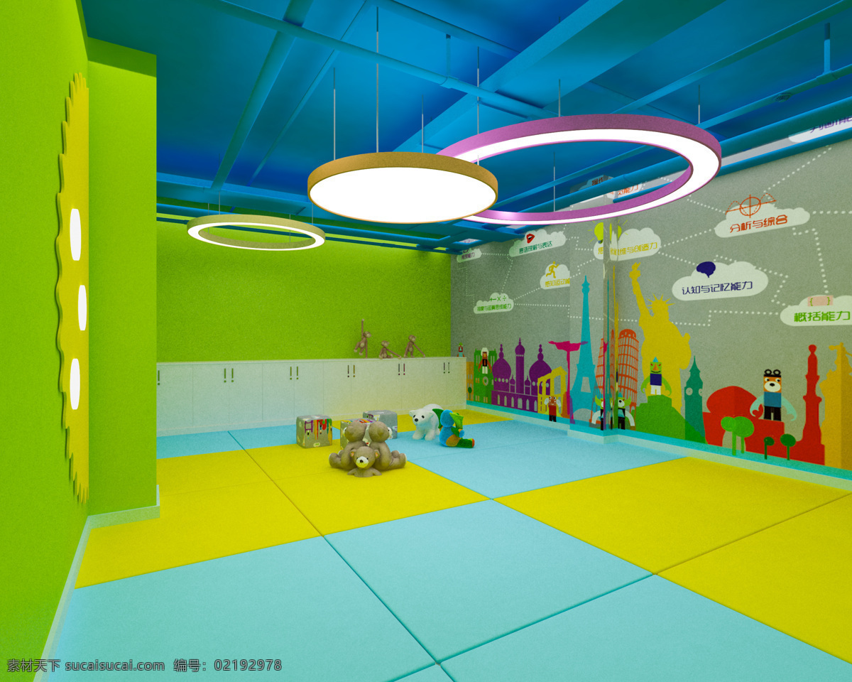 幼儿园 儿童 教室 活动区 效果图 max 儿童教室模型 教室模型 3d模型 3dmax 模型 室内模型 儿童教室