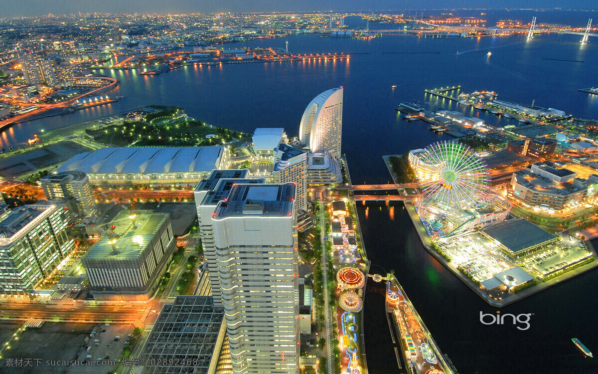 东京大都市 东京 夜景 海港 高楼大厦 游玩 旅游 灯光 迷人 经济 发达 cdb 商务 大桥 国外旅游 旅游摄影