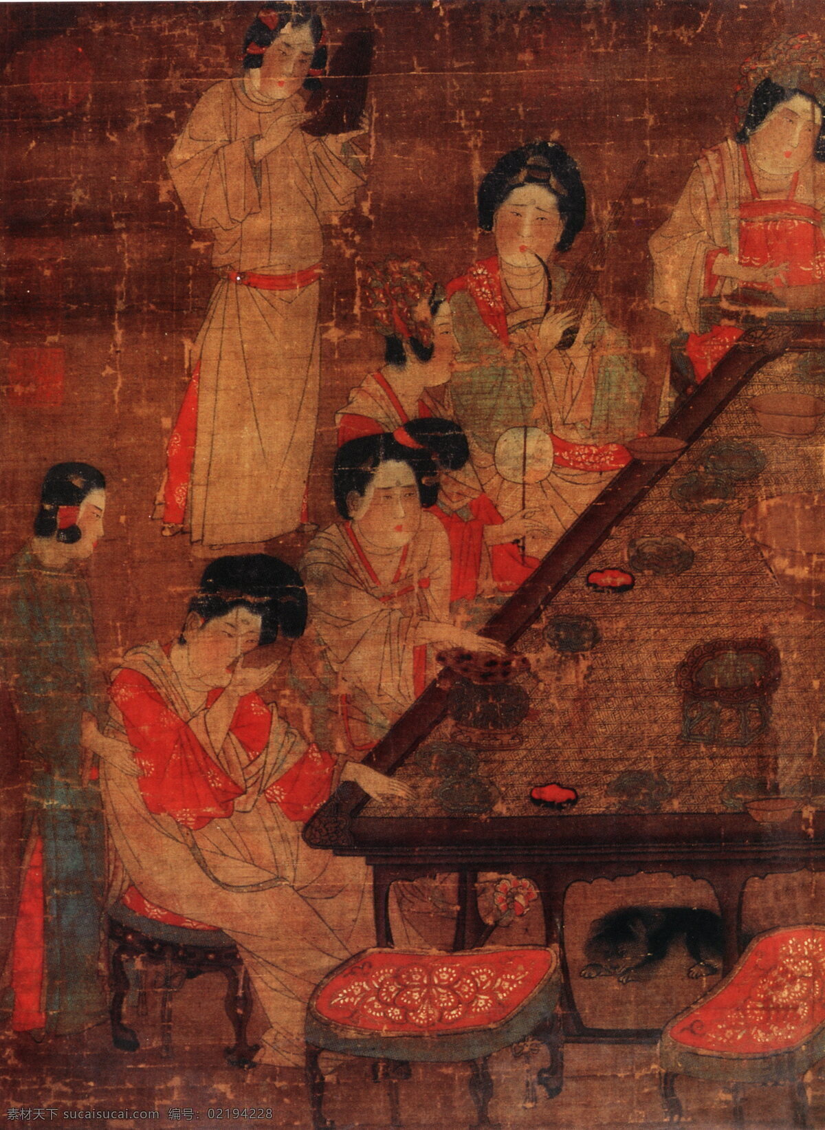 堂会免费下载 古代 人物 文化 中国 看戏 装饰素材 室内装饰用图