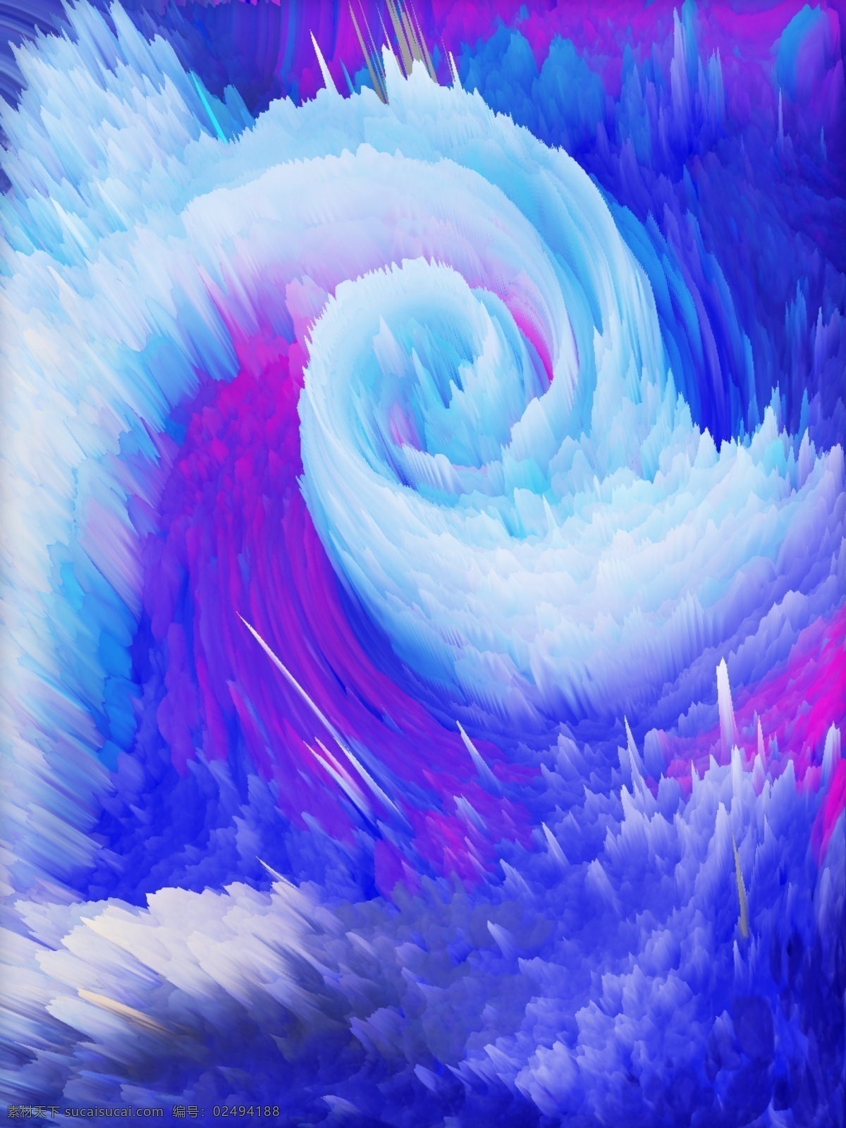 原创 3d 冷色 调 漩涡 背景 广告背景 3d背景 抽象 冷色调 蓝色 颜色渐变 3d漩涡