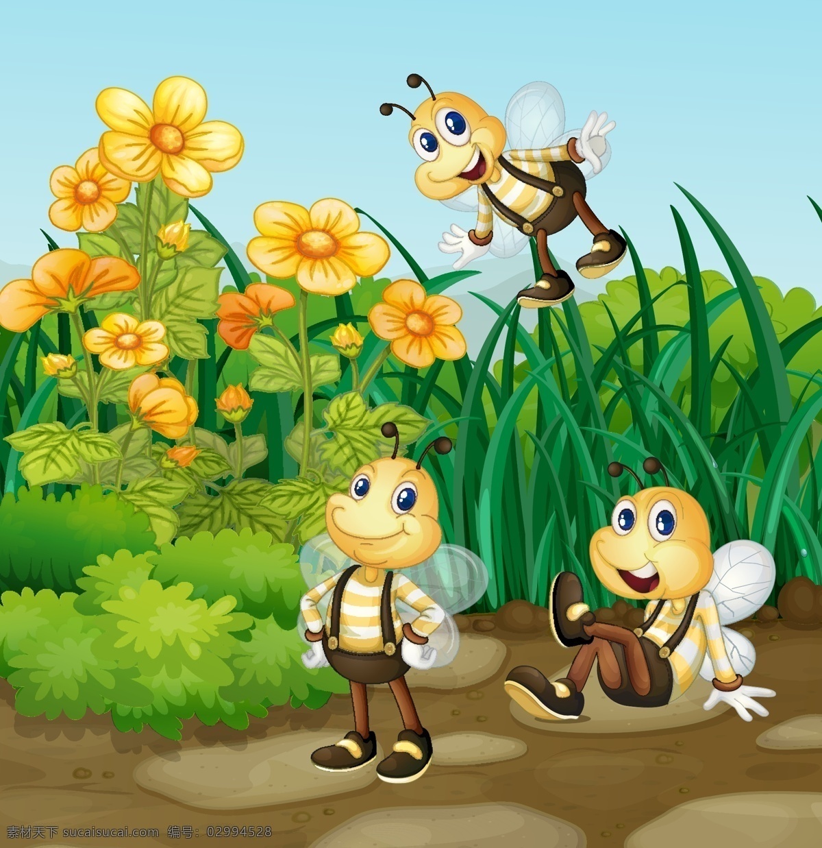 卡通蜜蜂 蜜蜂 昆虫 学科 蜜糖 动物 生物 蜂窝 翅膀 树 甜 花蜜 热带 飞行 采蜜 卡通动物生物 卡通设计