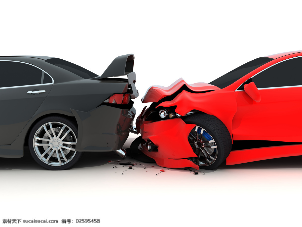 追尾 红色 轿车 撞坏 事故 汽车 汽车摄影 交通工具 汽车图片 现代科技