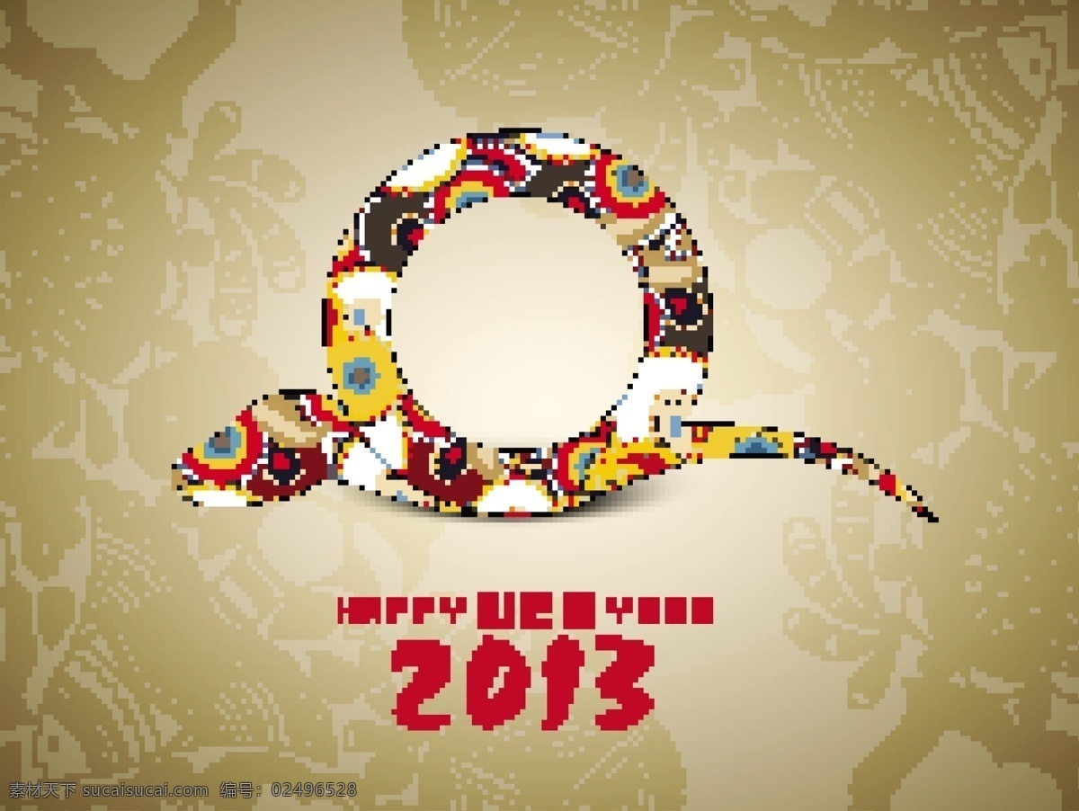 2013 新年 快乐 背景 象征 蛇 白色