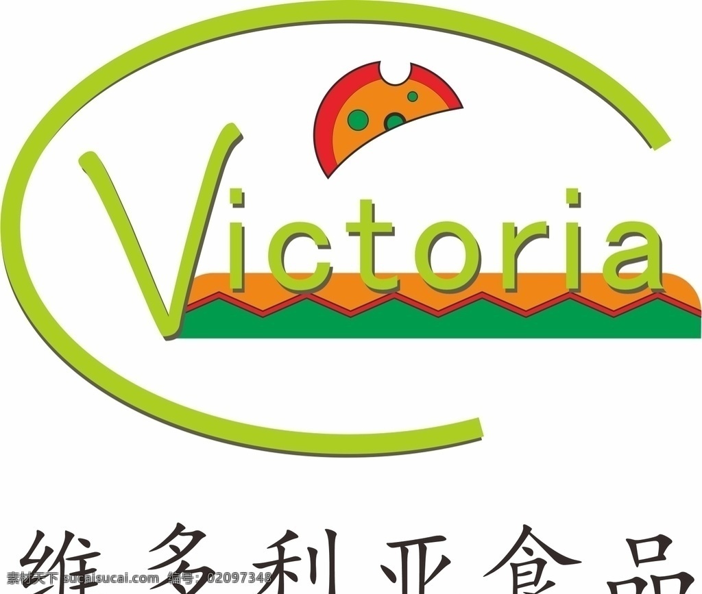 logo 商标 维多利亚食品 标志 标识 食品 绿色 标志图标 其他图标