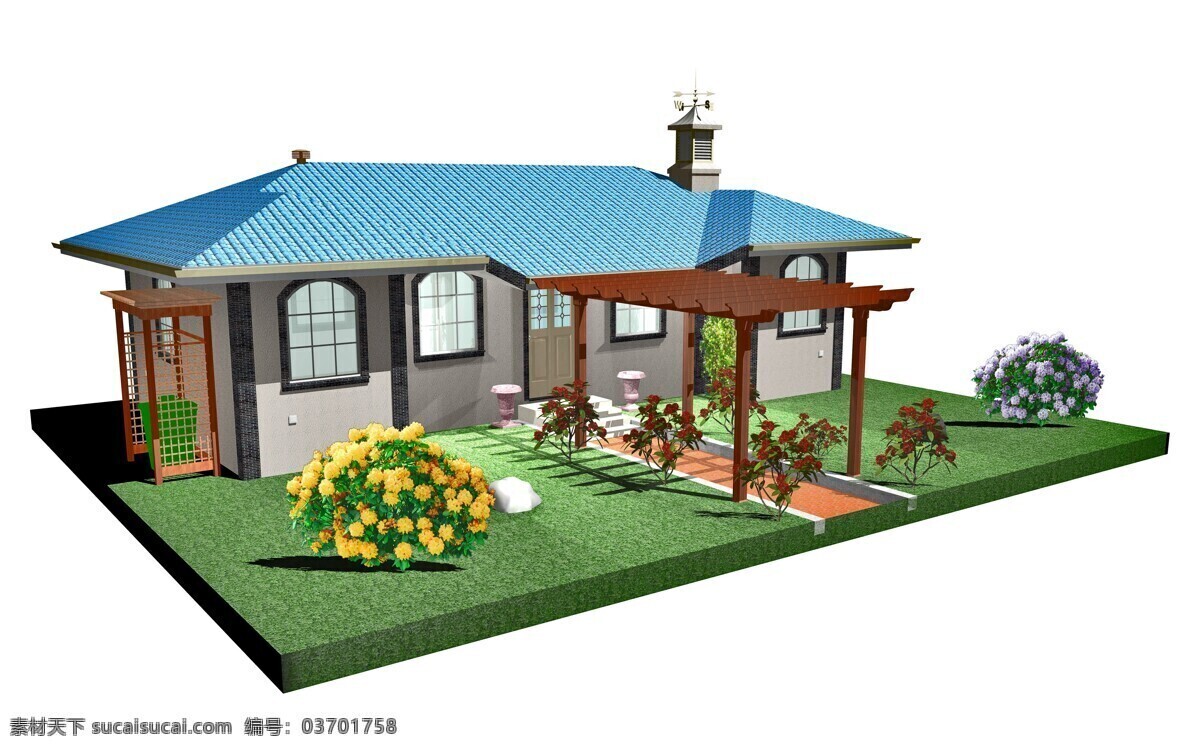 3d 房子 模型 3d房子 房子模型 建筑设计 楼房 环境家居