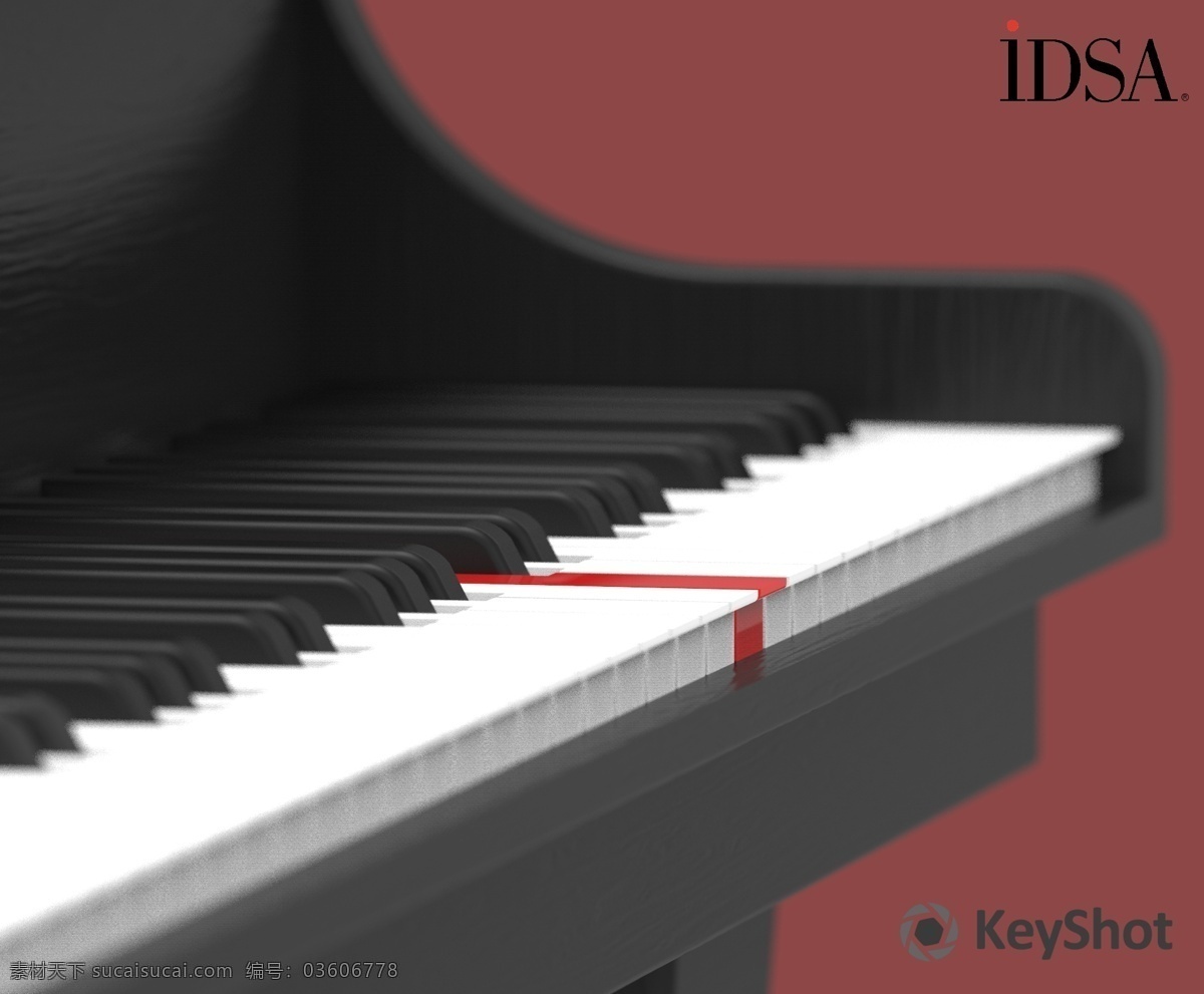isda 渲染 竞赛 钢琴 idsa 3d模型素材 其他3d模型