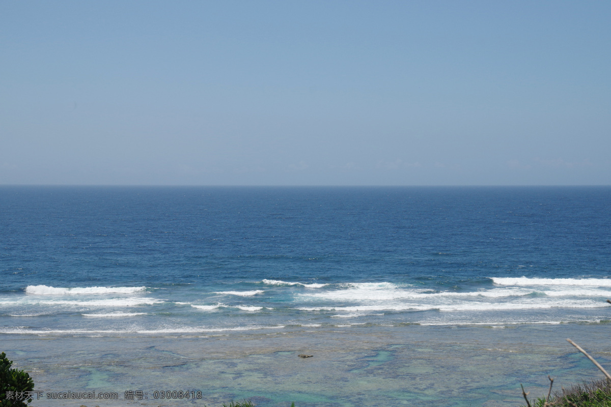 海水风景 日本 冲绳 清澈的海水 海边 沙滩 蓝天 大海 礁石 旅游摄影 自然风景