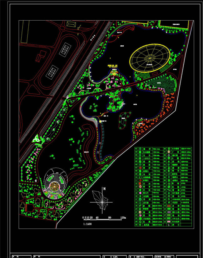 南区 总 绿化 cad 景观 图纸 各种景观公园 园林树木 园林立面 景观树木 景观设计 平面图 园林景观 dwg 黑色