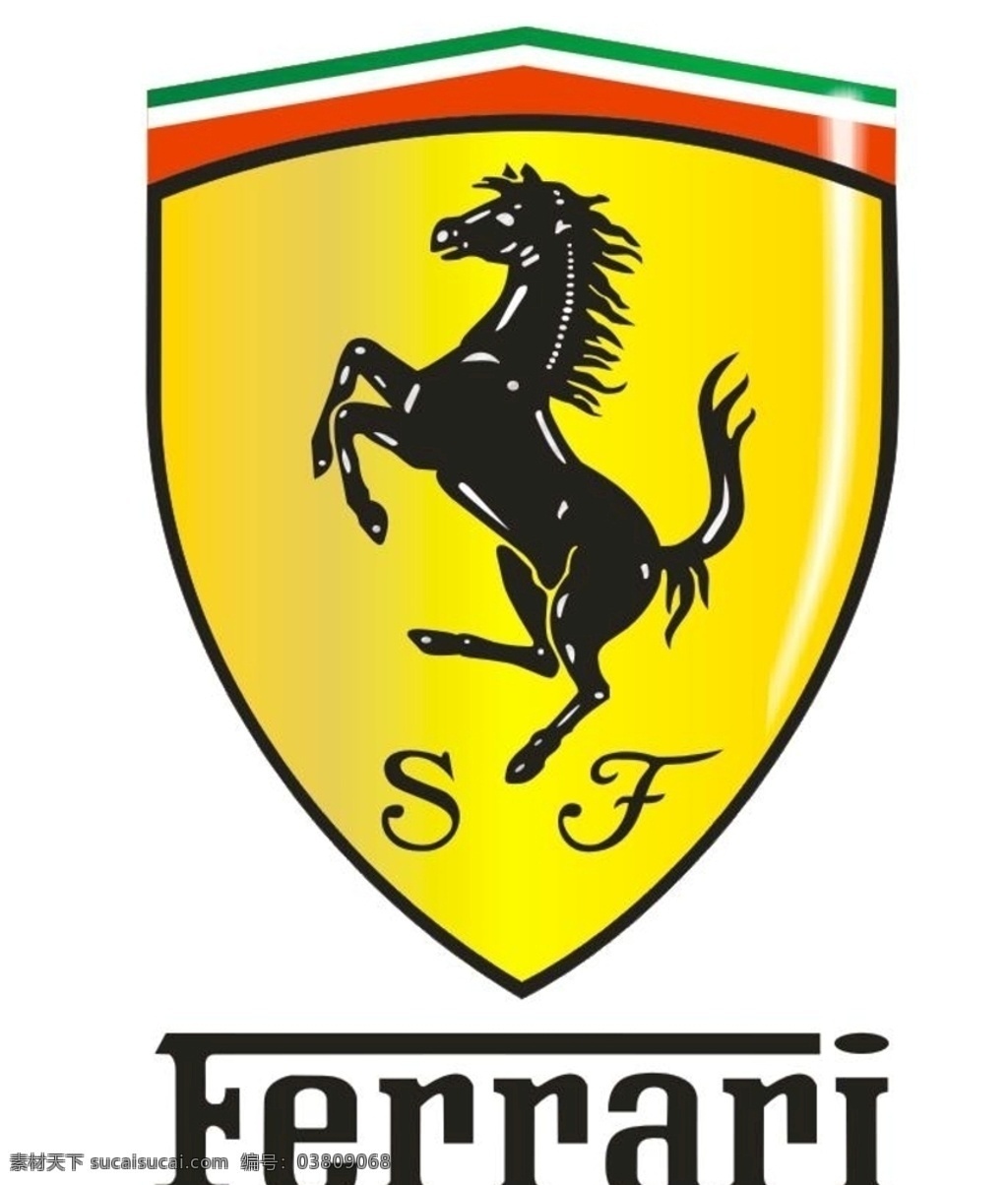 ferrari 汽车 品牌 logo 汽车logo 汽车标志 企业设计 标志图标 企业 标志