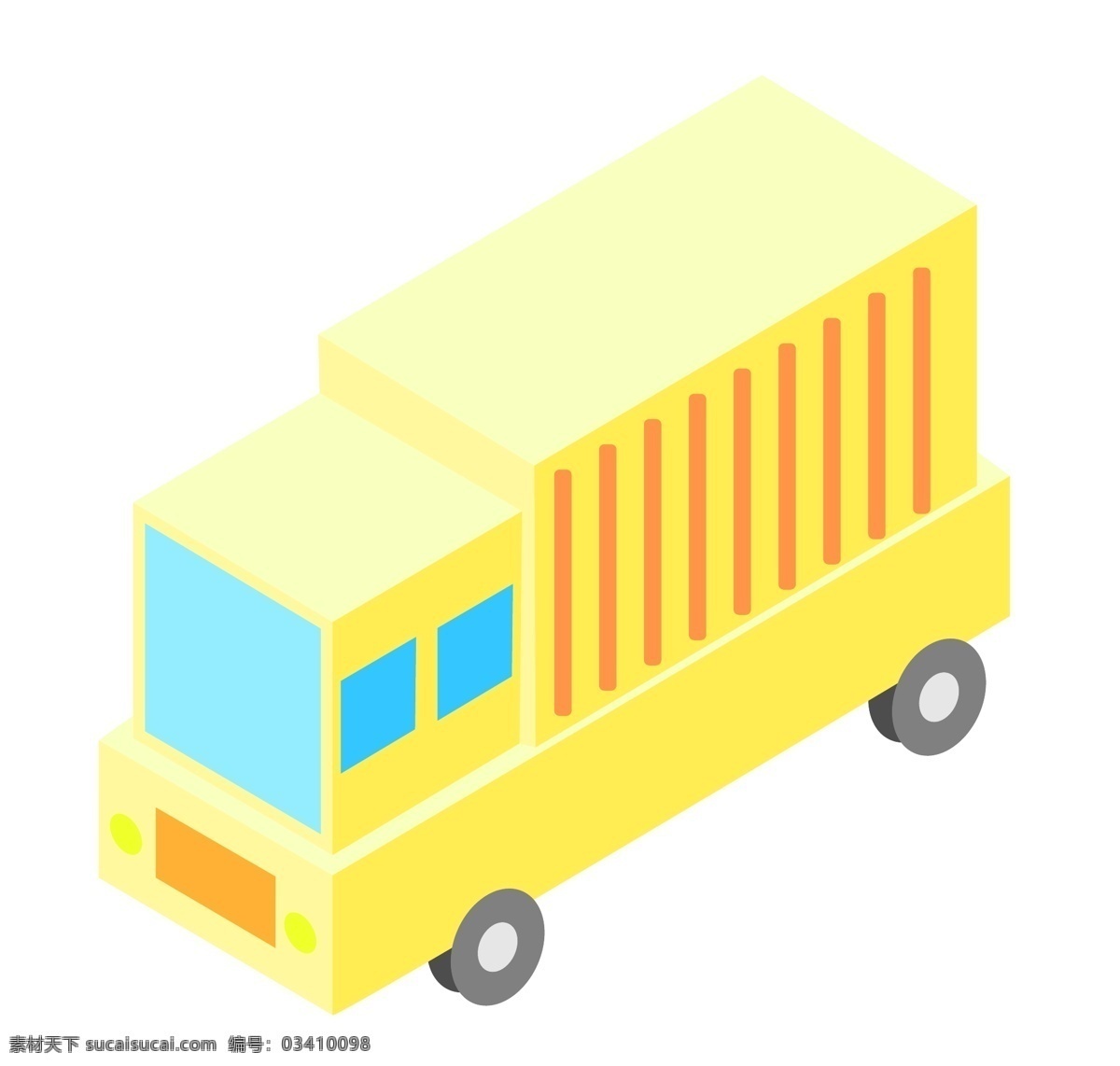 运输 汽车装饰 插画 运输汽车 黄色的汽车 漂亮的汽车 汽车插画 立体汽车 卡通汽车