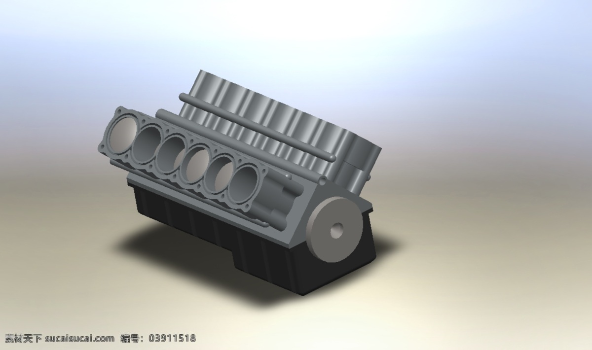 v12 发动机 总成 工业设计 机械设计 汽车 3d模型素材 其他3d模型