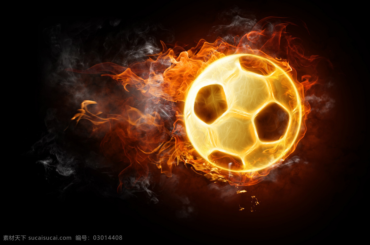 火焰足球 足球 脚球 踢足球 足球元素 文化艺术 体育运动