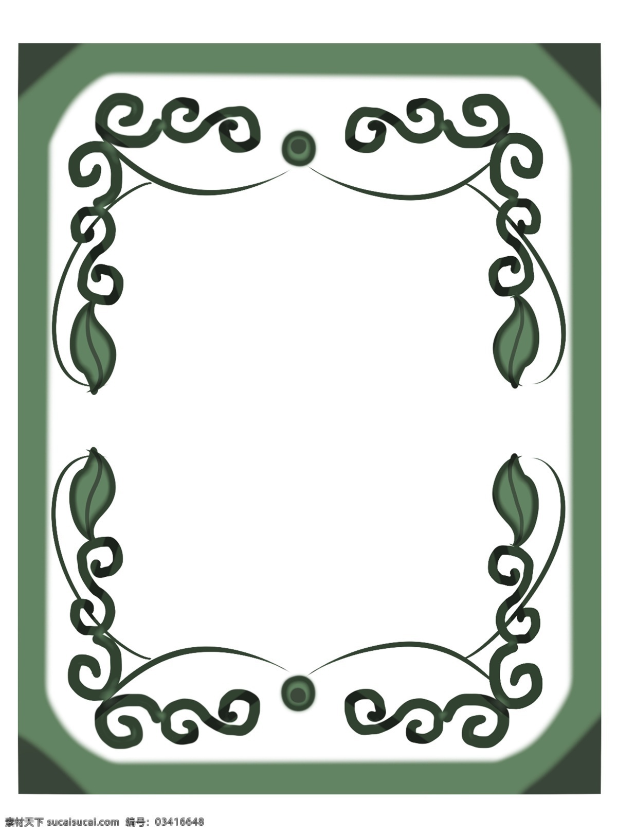 绿色 边框 装饰 插画 绿色的边框 立体边框 漂亮的边框 创意边框 精美边框 植物边框