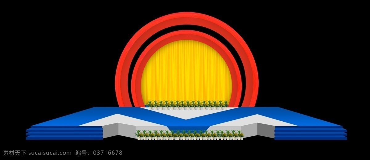 舞台舞美 舞台 舞美 3dmax ps 灯光 室外广告设计