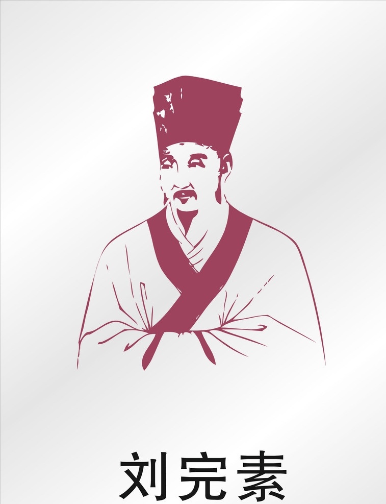 刘完素 十大名医人物 刘完素矢量图 中医文化人物 古人 名医 其他人物 矢量人物 矢量
