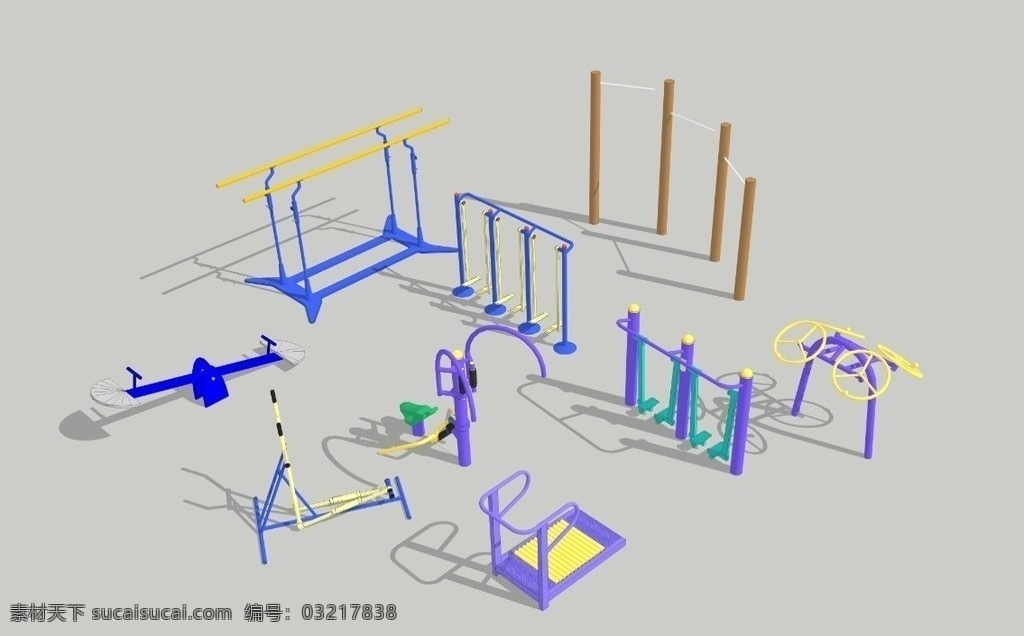 体育器材模型 3d 舞台 效果图 室内场景设计 展会 3d室内设计 室内小品 室内设计 环境设计 源文件 skp
