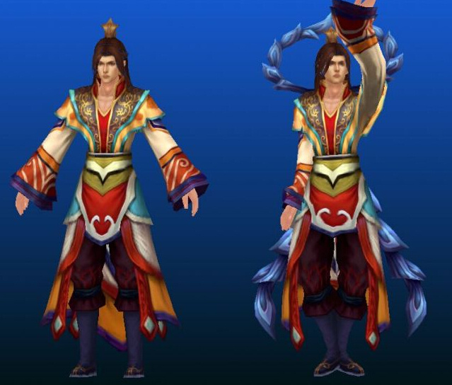 风 灵 男 带 动作 呈 法师 帖 图 3d模型 帅哥模型 3d模型素材 其他3d模型