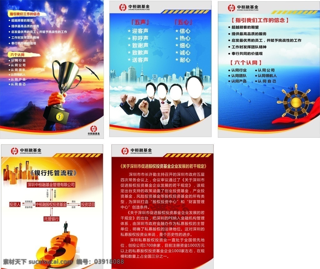 中桓融基金 基金 金融 投资 制度牌 文化栏 五声 金钱 公司制度