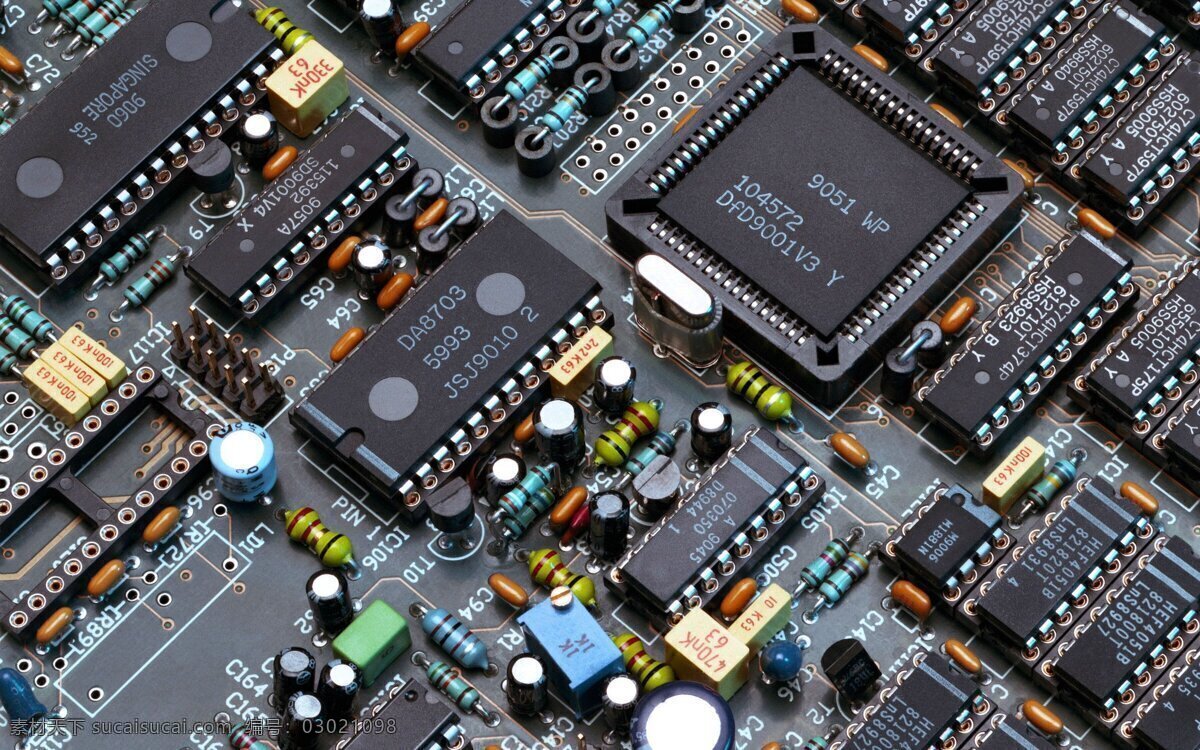 电路板 科技 电容 芯片 主板 电子 现代科技 科学研究