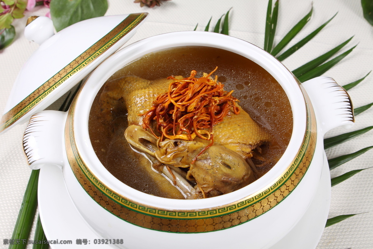 虫草花炖老鸭 老鸭汤 煲汤 养生菜 健康饮食 主食 川菜 湘菜 菜品 菜谱摄影 招牌菜 名菜 餐饮 美食 美味 传统美食 餐饮美食 高清菜谱用图