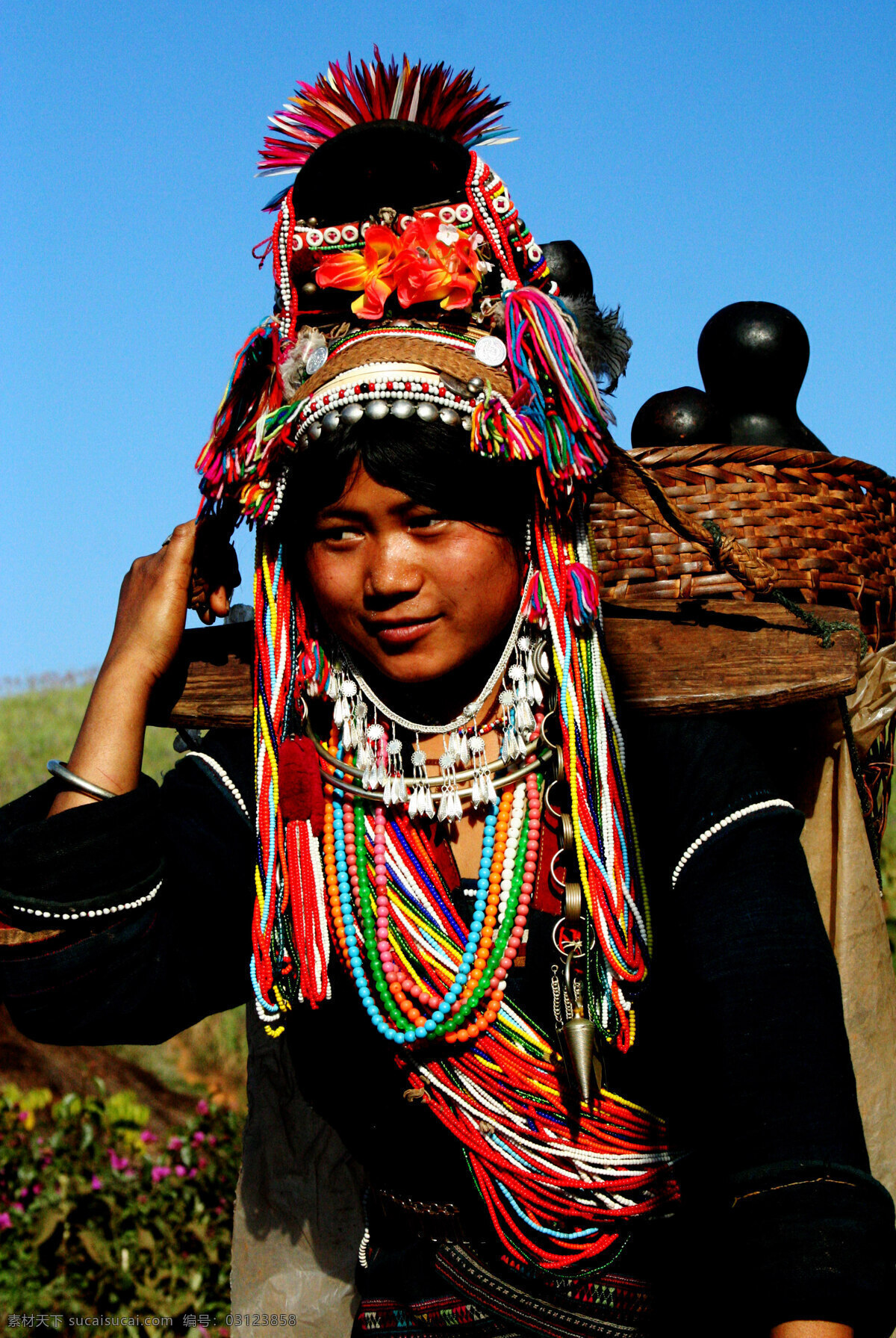 妇女 民族 拉祜族 美丽 喜悦 人物摄影 人物图库