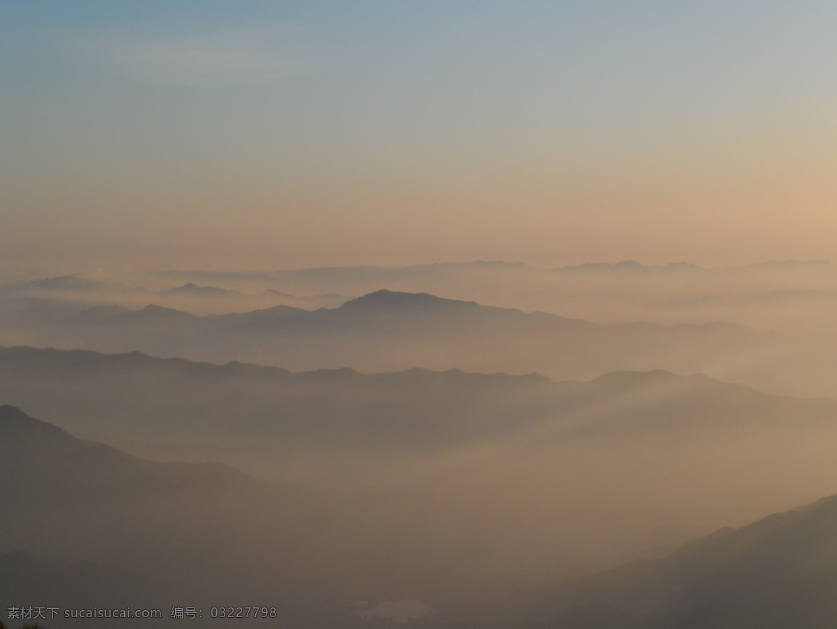 云雾 山 仙境 泰山 云海 自然景观 山水风景