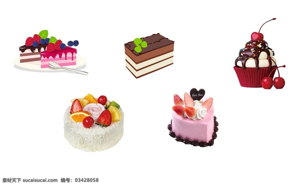 面包 甜品 饮品 手绘蛋糕 卡通蛋糕 冷饮 西餐厅 菜品单品