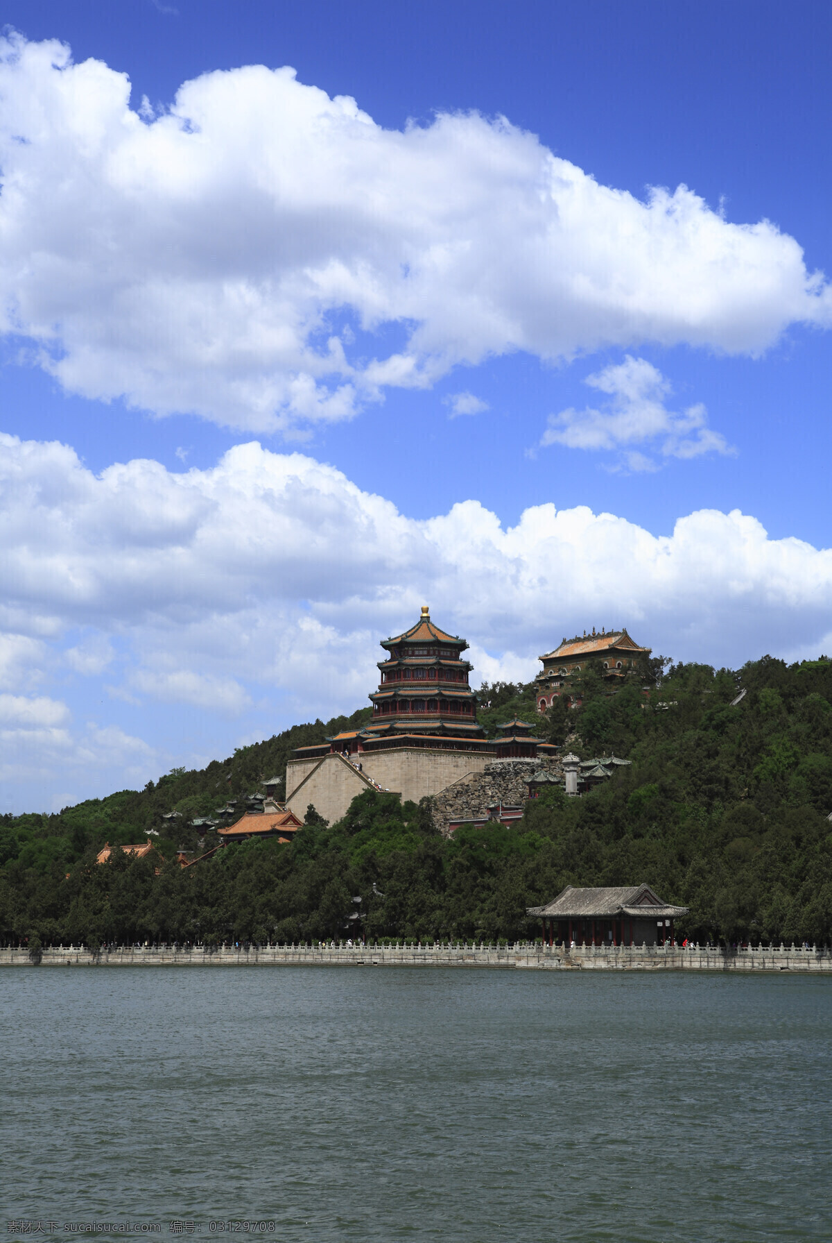 北京 颐和园 佛香阁 湖水 古代建筑 山水 国内旅游 旅游摄影 皇家园林 风景名胜 自然景观