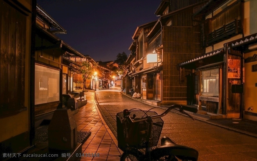 夜晚街道 夜晚 夜色 街道 安静 空旷 灯光 背景 展板 房子