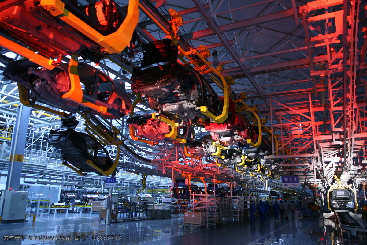 生产线 一汽大众 汽车 大众 工业生产 现代科技