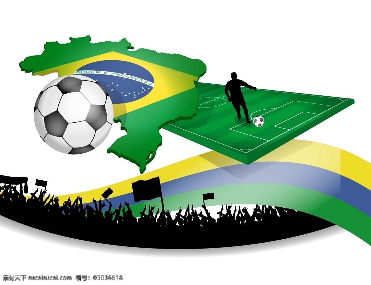 巴西足球素材 巴西 足球 模板下载 素材图片 巴西地图 人物剪影 世界杯 足球赛事 足球比赛 体育运动 生活百科 矢量素材 白色