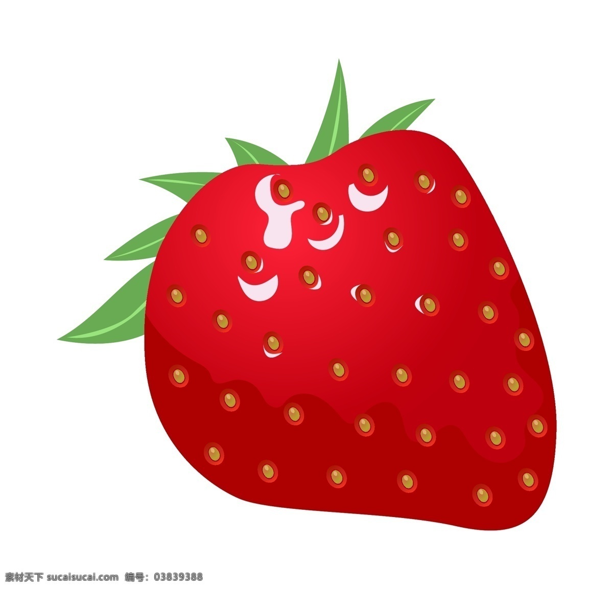 手绘 红色 草莓 插画 手绘草莓 红色草莓插画 绿色的叶子 新鲜的草莓 仿真草莓 甜甜的草莓 卡通草莓 水果 食物