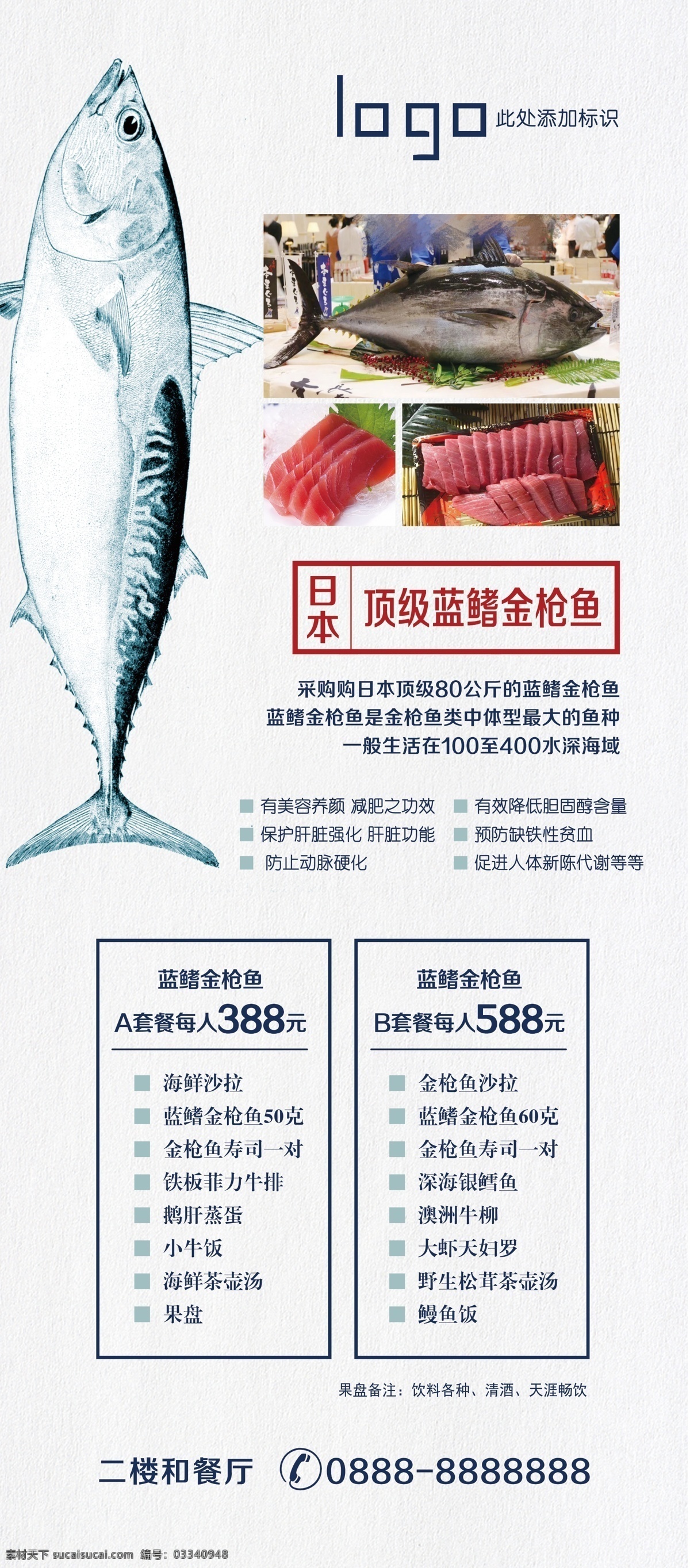日本金枪鱼 蓝鳍金枪鱼 金枪鱼海报 日料 套餐 美食 餐饮 金枪鱼展架 展架设计 展架模板 美食展架 鱼 精品展架 海报 寿司 日料海报 日料展架
