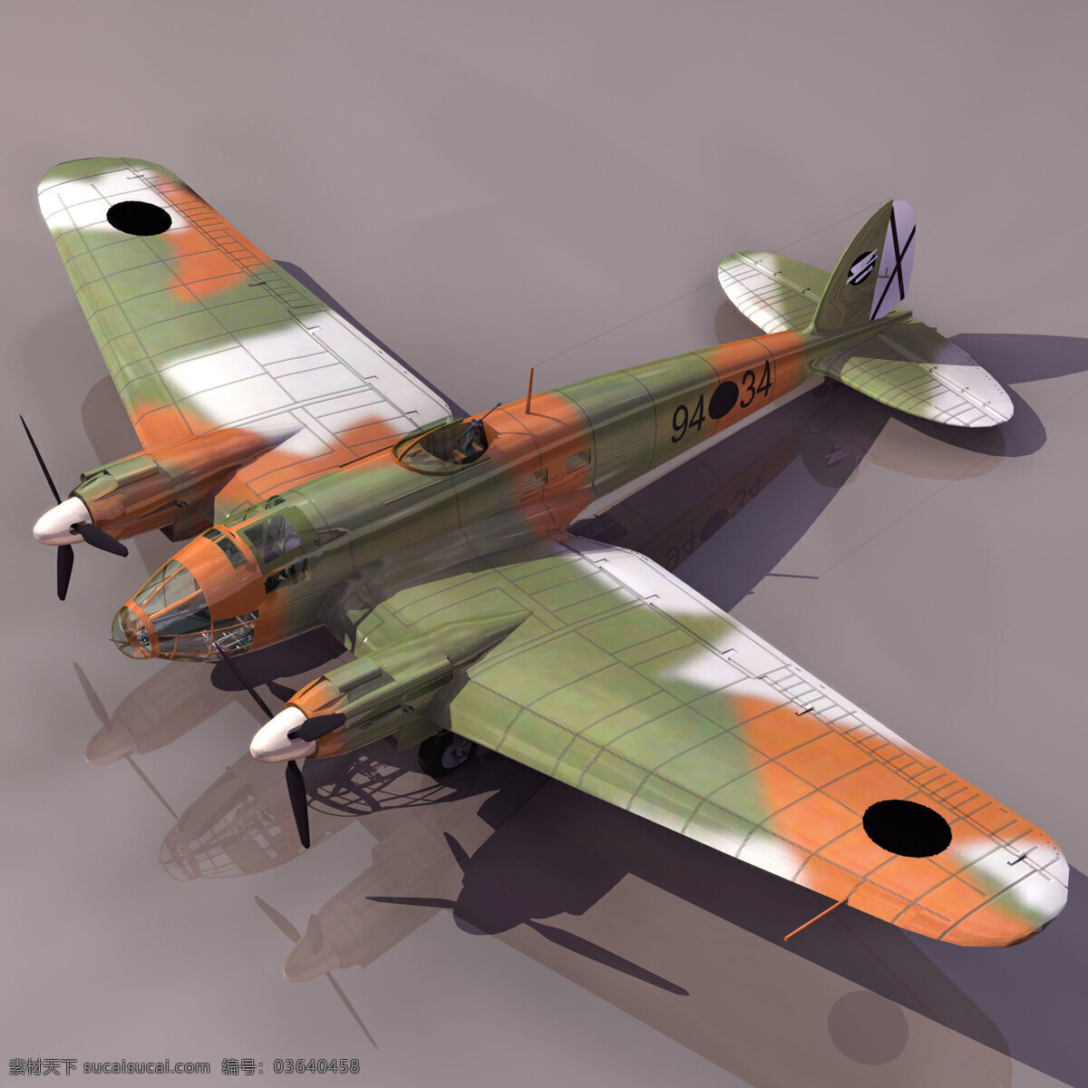 飞机模型 heinke 军事模型 空军武器库 3d模型素材 其他3d模型