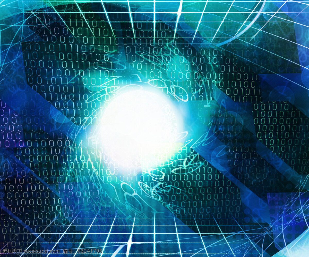 计算机 科学 抽象 辉光 背景 青色 天蓝色