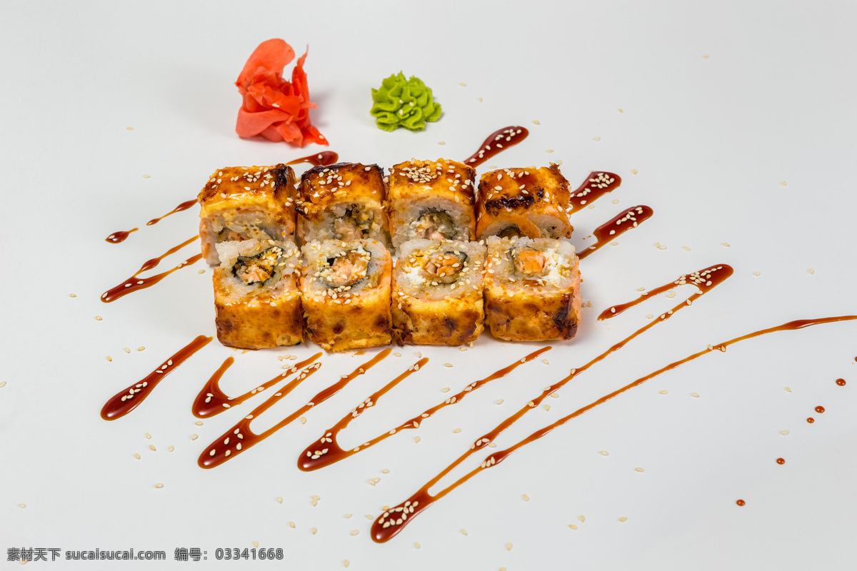 美味 日本 寿司 诱人美食 食物原料 食材 原料 食物 三文鱼 外国美食 餐饮美食
