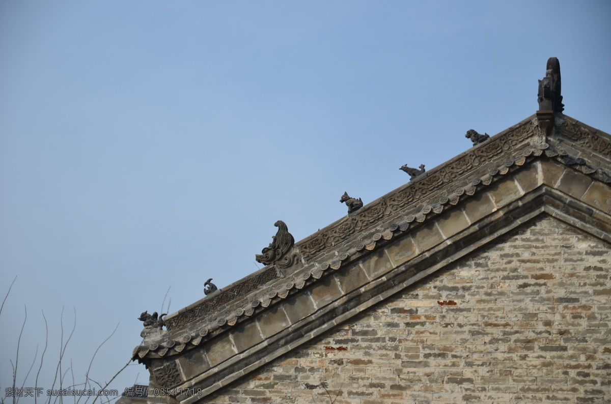 古建屋顶 安徽 亳州 古建 花戏楼 镂雕 石雕 屋顶 旅游摄影 国内旅游