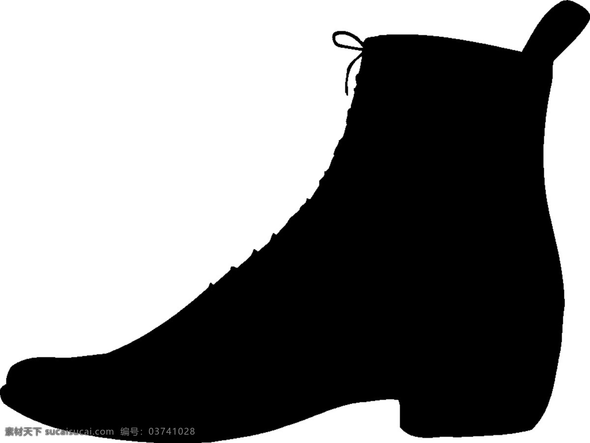 黑色 鞋子 个性 皮鞋 高帮 服装设计 其他服装素材