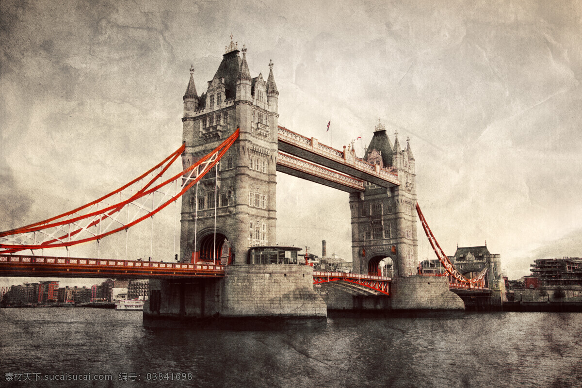 英国 伦敦 塔桥 大桥 背景 桥梁 著名建筑