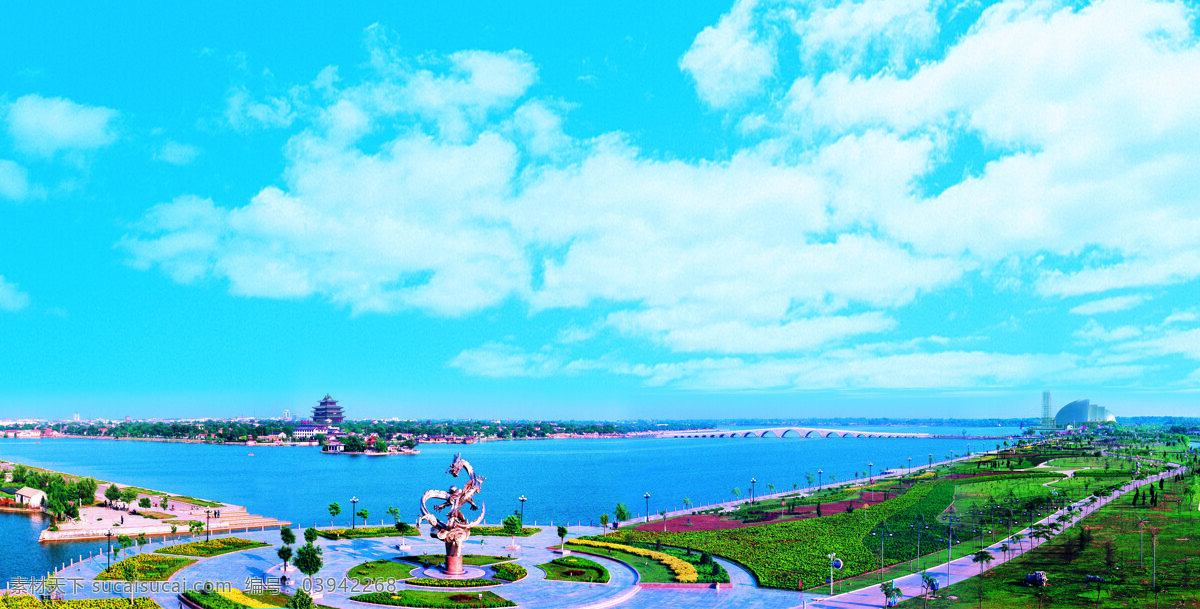 海边城市风景 天空 蓝天白云 度假 风景 美景 自然景观 自然风景 旅游摄影 旅游 海洋 湖泊 广场 蓝色