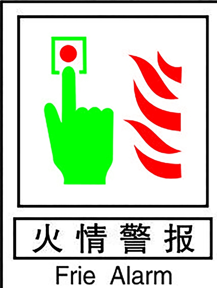 火情警报 安全标识 安全 标识 指示牌 标志 安全标志展板 标志图标 公共标识标志