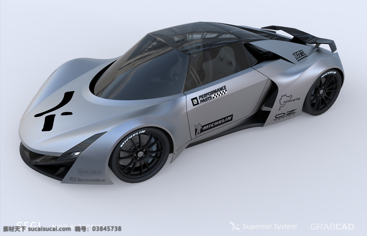 该公司跟踪 supercar2013 白色