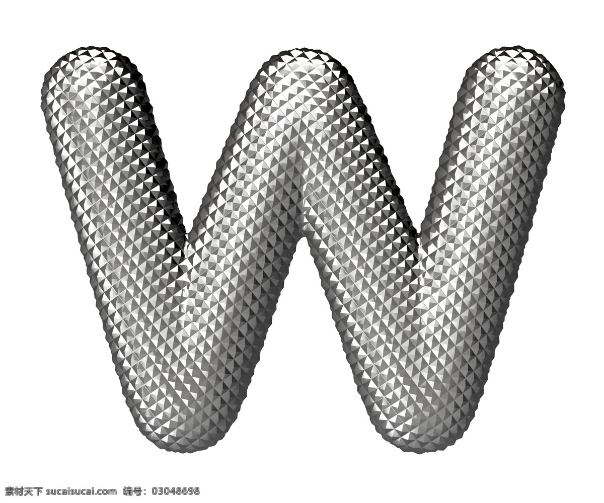 立体 银色 字母 w 立体字母 银色字母 字体设计 书画文字 文化艺术