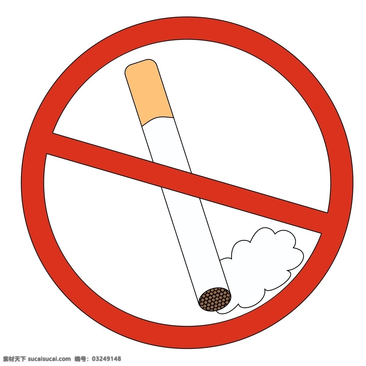 香烟 红色 禁止 吸烟 标志 烟雾 深色