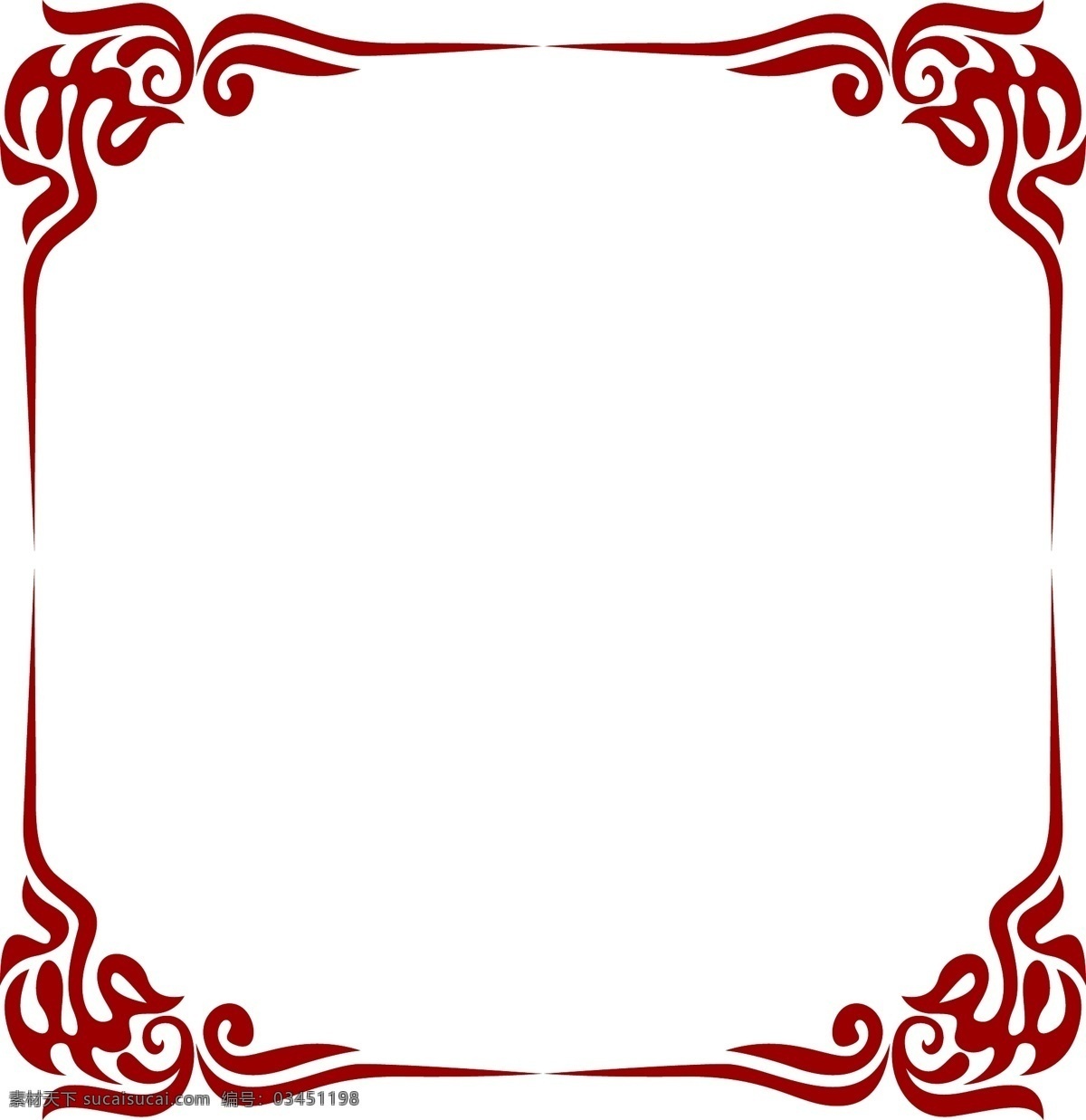 红色 中 国风 传统 边框 装饰 平面设计 原创 透明底 免抠 节日 海报装饰 清新 通用 卡通 小清新 中国风 文字边框