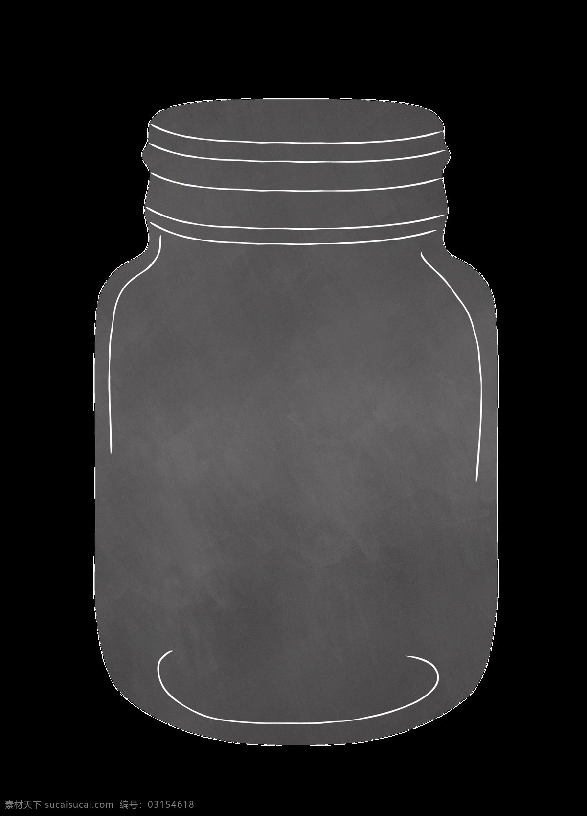 黑影 酒瓶 卡通 透明 瓶子 玻璃 透明素材 免扣素材 装饰图案
