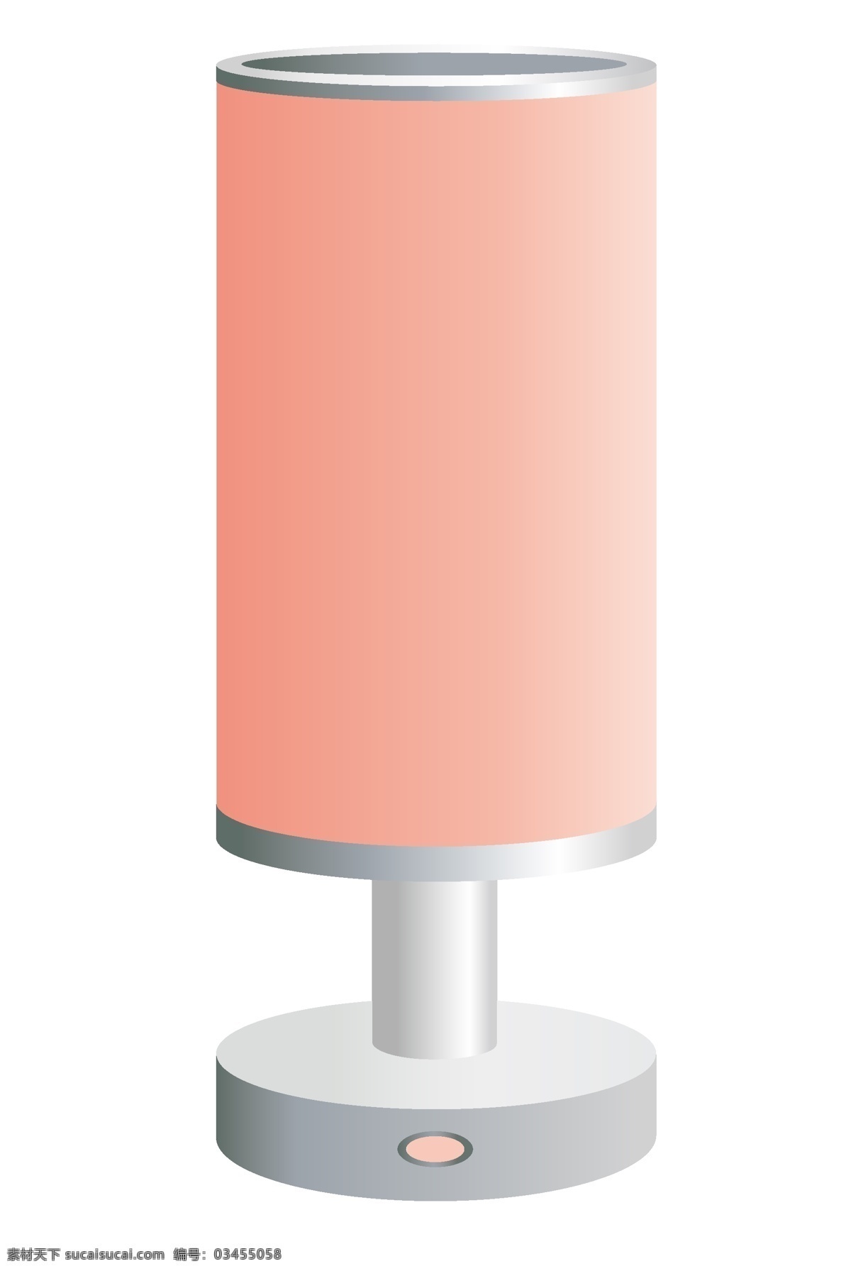 粉色 长条形 台灯 灯饰 家电